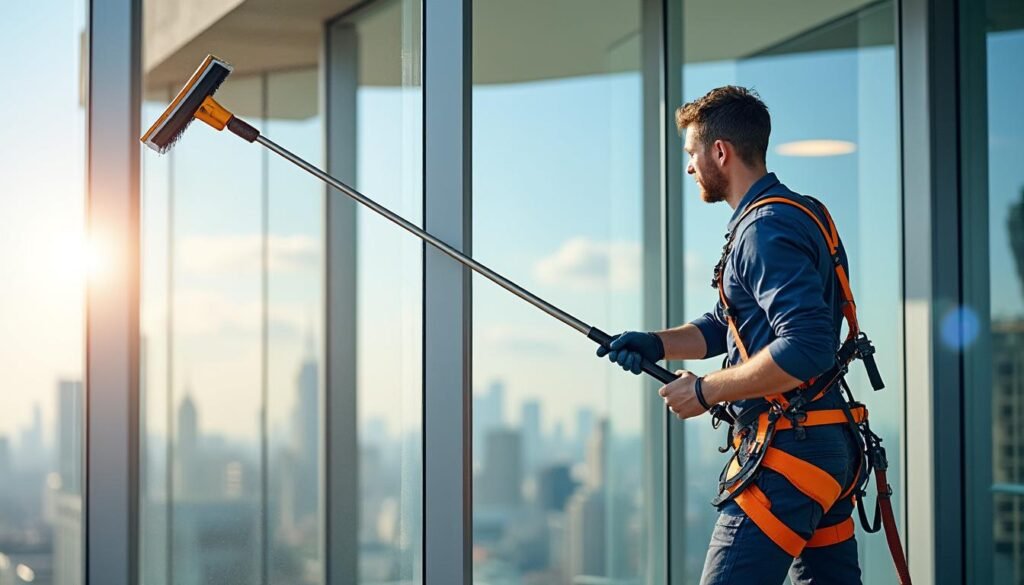 découvrez des méthodes sûres et efficaces pour nettoyer les vitres en hauteur de votre véranda sans risque, en utilisant les bons outils et techniques.